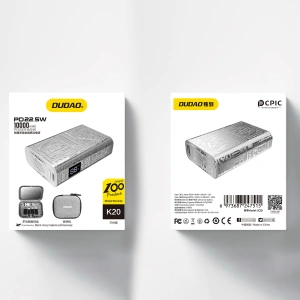 Kup Powerbank Dudao K20 USB-A / USB-C 10000mAh 22.5W argintiu - DDA346 - {ean13} - Sklep Home Screen