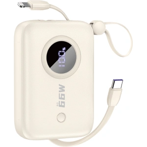 Buy Dudao K14 powerbank USB-A, USB-C, Lightning 10000mAh beige - DDA347 - {ean13} - Home Screen Store Europe