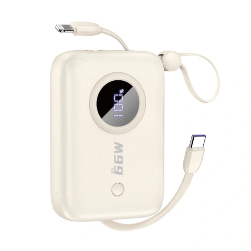 Kup Powerbank Dudao K14 USB-A, USB-C, Lightning 10000mAh beige - DDA347 - {ean13} - Sklep Home Screen
