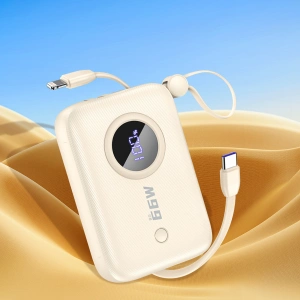 Kup Powerbank Dudao K14 USB-A, USB-C, Lightning 10000mAh bej - DDA347 - {ean13} - Sklep Home Screen