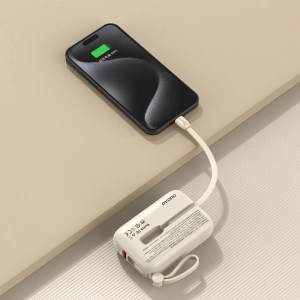 Kup Powerbank Dudao K14 USB-A, USB-C, Lightning 10000mAh bej - DDA347 - {ean13} - Sklep Home Screen