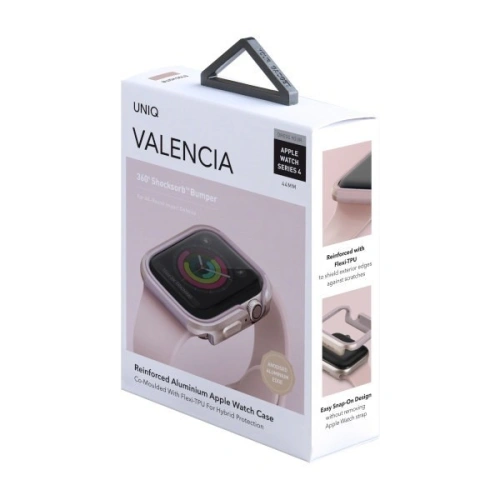 Kup Etui UNIQ Valencia Apple Watch 4/5/6/7/8/9/SE 44/45mm růžovo-zlatý/blush gold pink - UNIQ109GOLDPINK - {ean13} - Sklep Home Screen