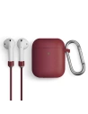 Etui UNIQ Vencer Apple AirPods 1/2 silikonové bordó/burgundské maroon