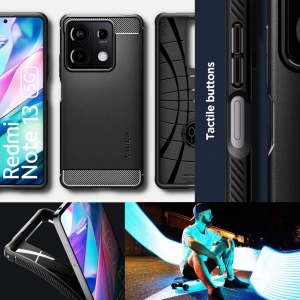 Kup Etui Spigen Rugged Armor Xiaomi Redmi Note 13 5G Matt Fekete - SPN3377 - {ean13} - Sklep Home Screen