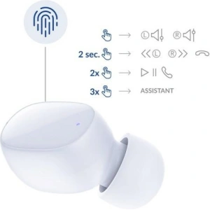 Kup Căști in-ear fără fir 3MK FlowBuds Bluetooth 5.3 albe - 3MK5869 - {ean13} - Sklep Home Screen
