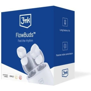 Kup Căști in-ear fără fir 3MK FlowBuds Bluetooth 5.3 albe - 3MK5869 - {ean13} - Sklep Home Screen