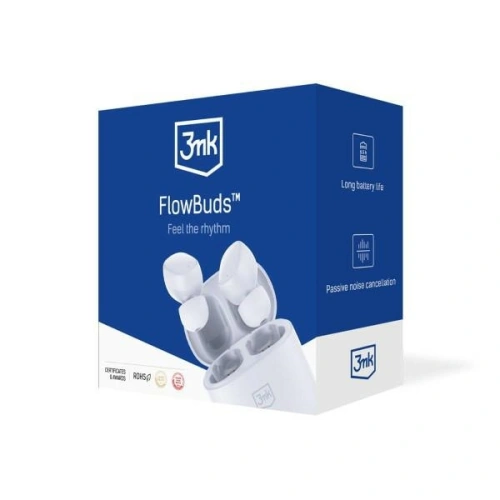 Kup Bezdrátová in-ear sluchátka 3MK FlowBuds Bluetooth 5.3 bílá - 3MK5869 - {ean13} - Sklep Home Screen
