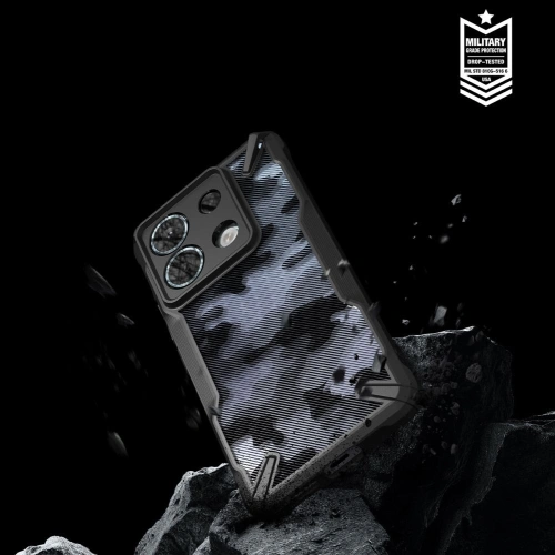 Kup Etui Ringke Fusion-X Xiaomi Redmi Note 13 Pro 5G / POCO X6 5G Camo Fekete - RGK1960 - {ean13} - Sklep Home Screen