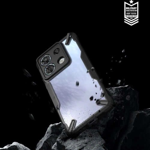 Kup Case Ringke Fusion-X Xiaomi Redmi Note 13 Pro 5G / POCO X6 5G Schwarz - RGK1961 - {ean13} - Sklep Home Screen