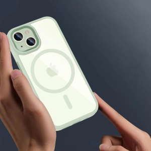 Etui Tech-Protect MagMat MagSafe Apple iPhone 15 zöld/átlátszó