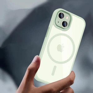 Etui Tech-Protect MagMat MagSafe Apple iPhone 15 zöld/átlátszó