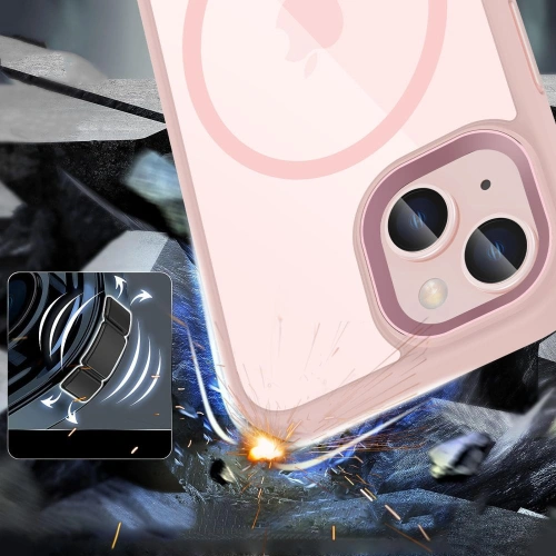 Buy Tech-Protect MagMat MagSafe Apple iPhone 15 pink/clear - THP2728 - {ean13} - Home Screen Store Europe