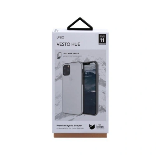 Kup Apple UNIQ Vesto Hue Tasche iPhone 11 Pro Max silber/silber - UNIQ117SILVER - {ean13} - Sklep Home Screen