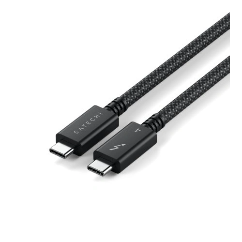 Kup Cablu Satechi USB-C / USB-C Thunderbolt 4 1m împletit negru - STH103 - {ean13} - Sklep Home Screen