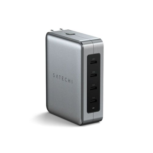 Kup Cestovní síťová nabíječka Satechi 4-Port GaN Travel Charger US, UK, EU, AS 4xUSB-C 140W - STH109 - {ean13} - Sklep Home Screen