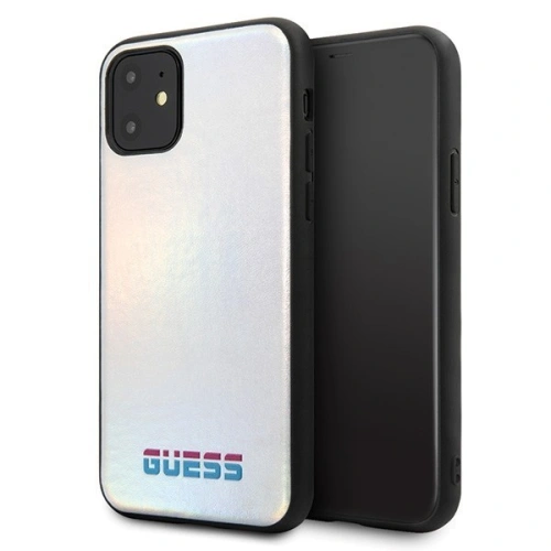Kup Etui Guess GUHCN61BLD Apple iPhone 11 srebrny/silver hard case Iridescent - GUE196SLV - {ean13} - Sklep Home Screen