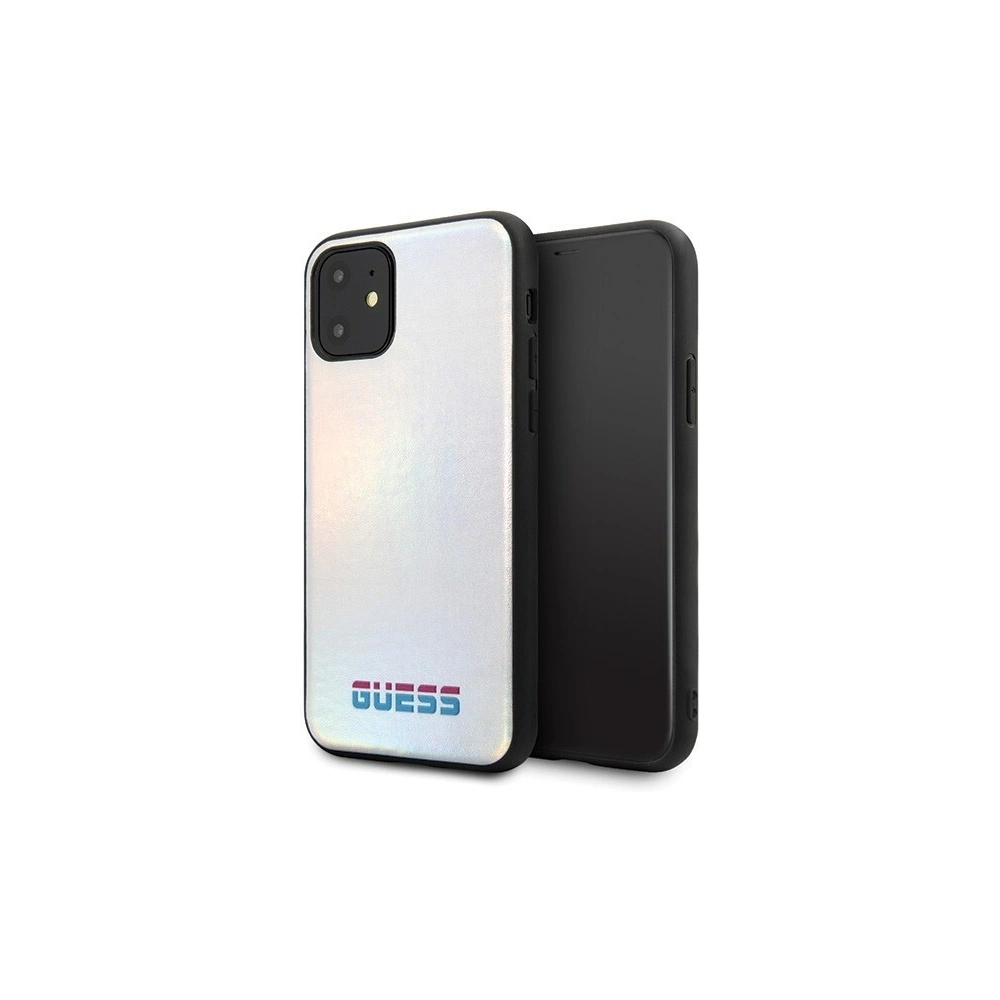 Etui Guess GUHCN61BLD Apple iPhone 11 srebrny/silver hard case Iridescent