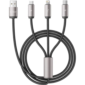 Kup Kábel 3w1 Tech-Protect Ultraboost USB-A / microUSB, USB-C, Lightning 3.5A 1m Szürke - THP2736 - {ean13} - Sklep Home Screen