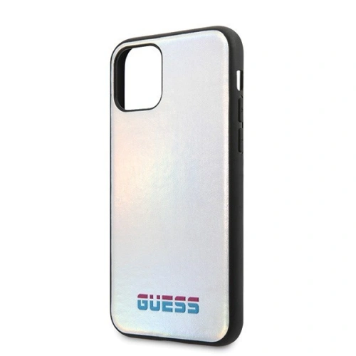 Kup Etui Guess GUHCN61BLD Apple iPhone 11 srebrny/silver hard case Iridescent - GUE196SLV - {ean13} - Sklep Home Screen
