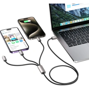 Kup Kábel 3w1 Tech-Protect Ultraboost USB-A / microUSB, USB-C, Lightning 3.5A 1m Szürke - THP2736 - {ean13} - Sklep Home Screen