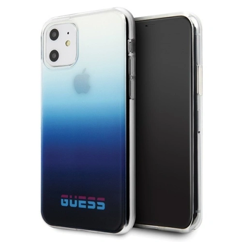 Kup Etui Guess GUHCN61DGCNA Apple iPhone 11 albastru/gradient blue hard case California - GUE197BLU - {ean13} - Sklep Home Screen