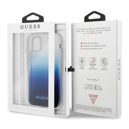 Kup Etui Guess GUHCN61DGCNA Apple iPhone 11 albastru/gradient blue hard case California - GUE197BLU - {ean13} - Sklep Home Screen