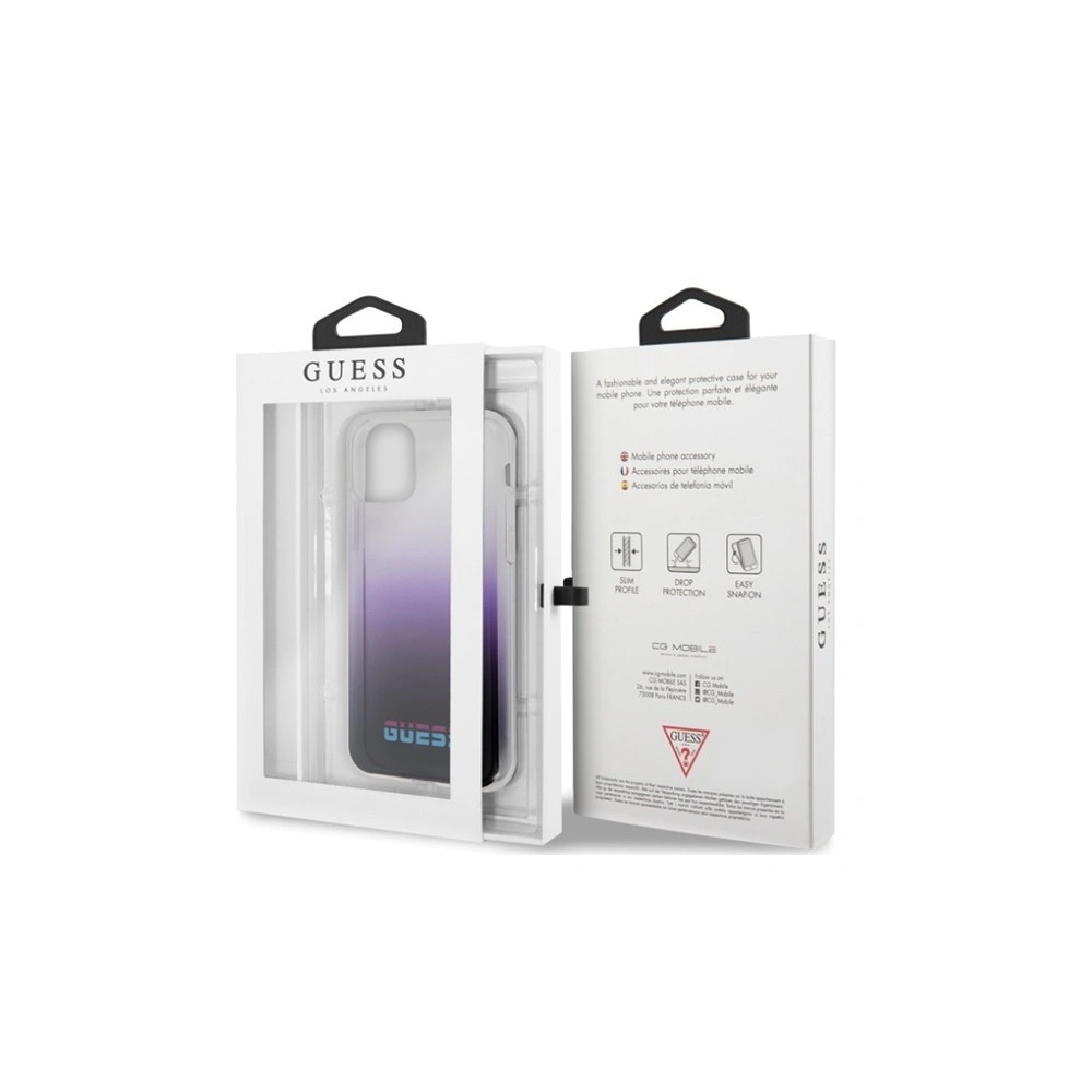 Etui Guess GUHCN61DGCPU Apple iPhone 11 purpurowy/gradient purple hard case California