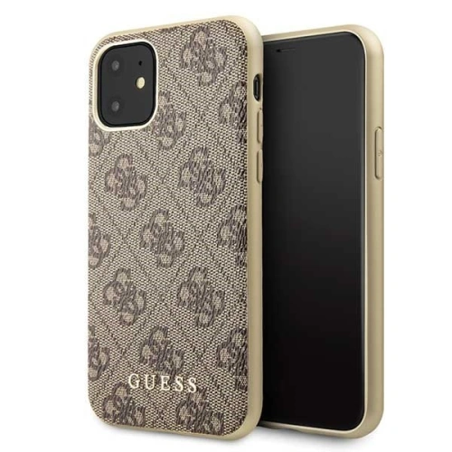 Kup Etui Guess GUHCN61G4GB Apple iPhone 11 brązowy/brown hard case 4G Collection - GUE199BR - {ean13} - Sklep Home Screen