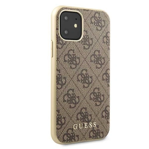 Kup Etui Guess GUHCN61G4GB Apple iPhone 11 brązowy/brown hard case 4G Collection - GUE199BR - {ean13} - Sklep Home Screen