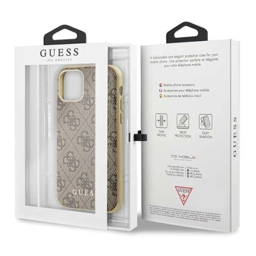 Kup Etui Guess GUHCN61G4GB Apple iPhone 11 brązowy/brown hard case 4G Collection - GUE199BR - {ean13} - Sklep Home Screen