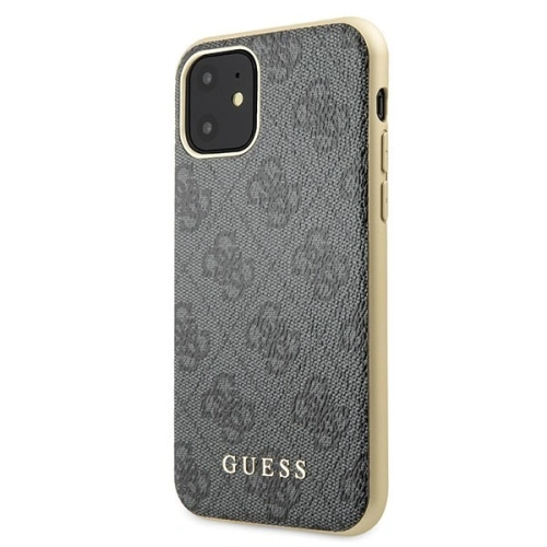 Buy Guess GUHCN61G4GG iPhone 11 grey hard case 4G Collection - GUE200GRY - {ean13} - Home Screen Store Europe