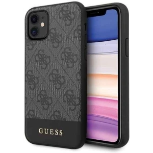 Kup Etui Guess GUHCN61G4GLGR Apple iPhone 11 szürke/grey kemény tok 4G Stripe Collection - GUE202GRY - {ean13} - Sklep Home Screen