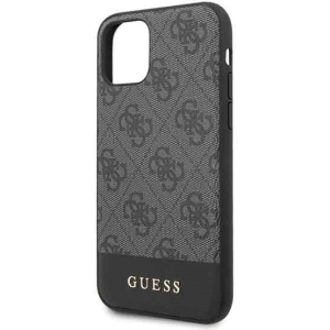 Kup Etui Guess GUHCN61G4GLGR Apple iPhone 11 szürke/grey kemény tok 4G Stripe Collection - GUE202GRY - {ean13} - Sklep Home Screen