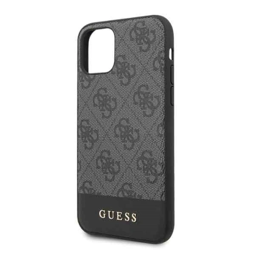 Kup Etui Guess GUHCN61G4GLGR Apple iPhone 11 gri/hard case 4G Stripe Collection - GUE202GRY - {ean13} - Sklep Home Screen