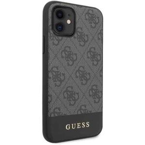 Kup Etui Guess GUHCN61G4GLGR Apple iPhone 11 szürke/grey kemény tok 4G Stripe Collection - GUE202GRY - {ean13} - Sklep Home Screen
