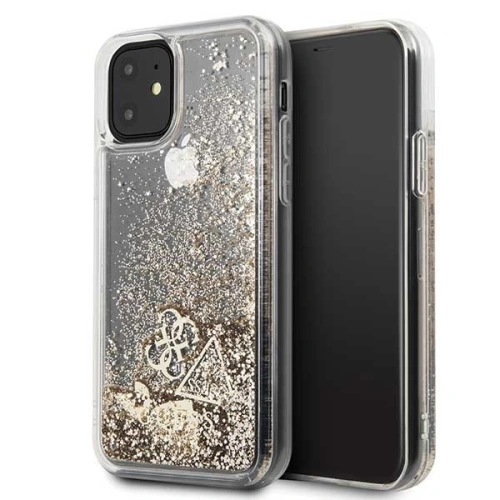 Kup Etui Guess GUHCN61GLHFLGO Apple iPhone 11 aurie/aur hard case Glitter Hearts - GUE203GLD - {ean13} - Sklep Home Screen
