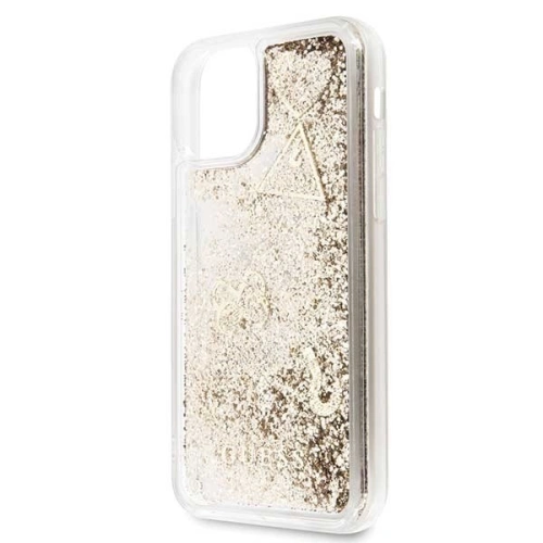 Kup Etui Guess GUHCN61GLHFLGO Apple iPhone 11 aurie/aur hard case Glitter Hearts - GUE203GLD - {ean13} - Sklep Home Screen