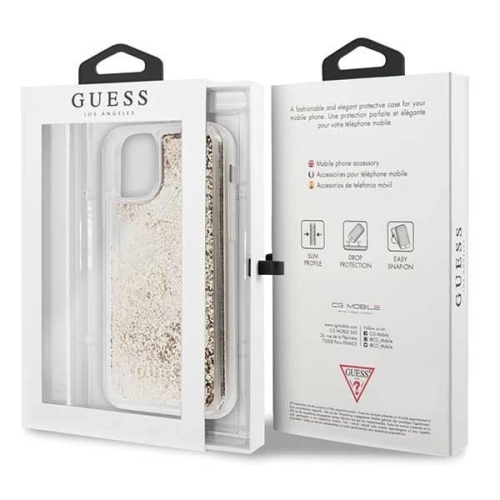 Kup Etui Guess GUHCN61GLHFLGO Apple iPhone 11 aurie/aur hard case Glitter Hearts - GUE203GLD - {ean13} - Sklep Home Screen