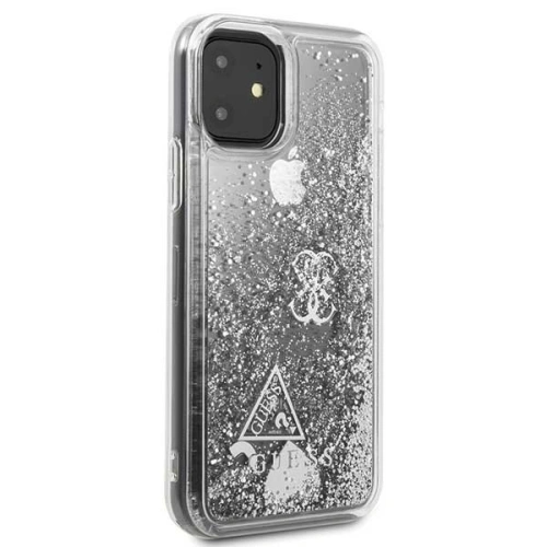 Kup Etui Guess GUHCN61GLHFLSI Apple iPhone 11 srebrny/silver hard case Glitter Hearts - GUE205SLV - {ean13} - Sklep Home Screen