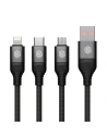 Kup Kabel 3w1 Nillkin Swift Pro USB-A / microUSB 2A, USB-C 2A, Lightning 4.4A, 480Mbps, 1.5m Schwarz / Czarny - NLK1516 - {ean13} - Sklep Home Screen