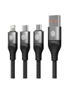 Kup Kabel 3w1 Nillkin Swift Pro USB-A / microUSB 2A, USB-C 2A, Lightning 4.4A, 480Mbps, 1.5m Schwarz / Czarny - NLK1516 - {ean13} - Sklep Home Screen