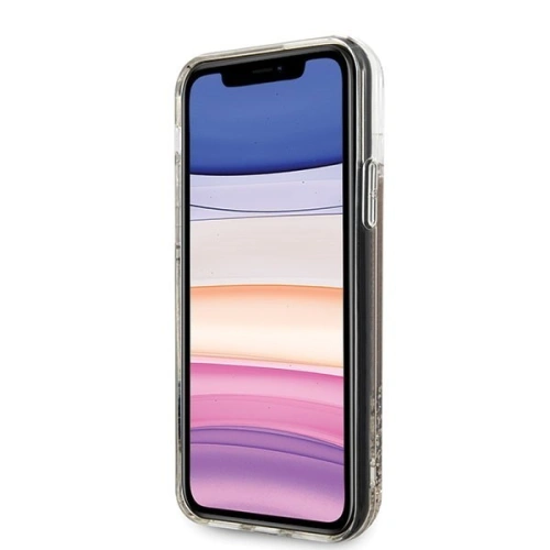 Kup Etui Guess GUHCN61GLHREGO Apple iPhone 11 aurie/case dure cu sclipici lichid și inimioare - GUE206GLD - {ean13} - Sklep Home Screen