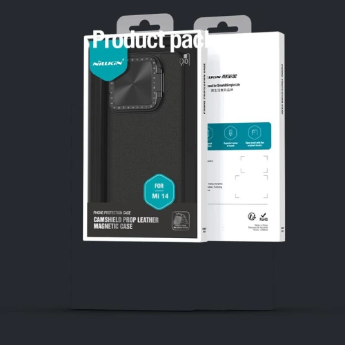 Kup Etui Nillkin CamShield Prop Leather Magnetic Xiaomi 14 Černé / Černý - NLK1523 - {ean13} - Sklep Home Screen