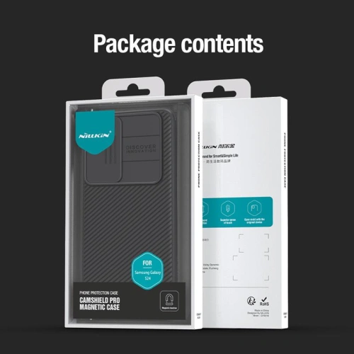 Kup Case Nillkin CamShield Pro Magnetic Samsung Galaxy S24 Schwarz / Black - NLK1525 - {ean13} - Sklep Home Screen
