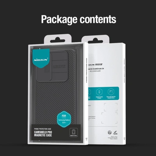Kup Case Nillkin CamShield Pro Magnetic Samsung Galaxy S24+ Plus Schwarz / Black - NLK1526 - {ean13} - Sklep Home Screen