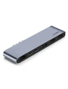 Adapter 6in1 UGREEN Hub 2x USB-C auf 2x USB 3.0 + 2x USB-C + HDMI + RJ45 für MacBook Pro