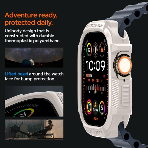 Buy Case Spigen Rugged Armor Apple Watch Ultra 1 / 2 49mm Dune Beige - SPN3378 - {ean13} - Home Screen Store Europe