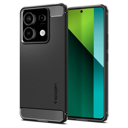 Kup Etui Spigen Rugged Armor Xiaomi Redmi Note 13 Pro 5G / Poco X6 5G Matt Fekete - SPN3379 - {ean13} - Sklep Home Screen