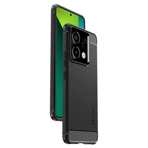 Kup Etui Spigen Rugged Armor Xiaomi Redmi Note 13 Pro 5G / Poco X6 5G Matt Fekete - SPN3379 - {ean13} - Sklep Home Screen
