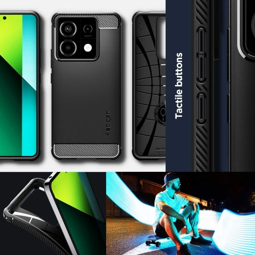 Kup Etui Spigen Rugged Armor Xiaomi Redmi Note 13 Pro 5G / Poco X6 5G Matt Fekete - SPN3379 - {ean13} - Sklep Home Screen